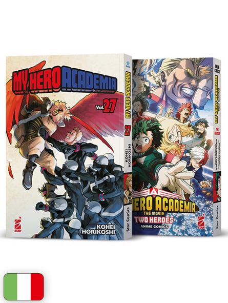 My Hero Academia Pack (My Hero Academia 27 + Two Heroes Anime Comics)