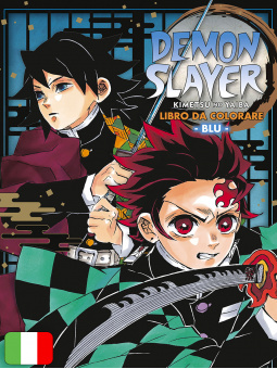 Demon Slayer - Kimetsu No Yaiba - Libro Da Colorare Blu 2