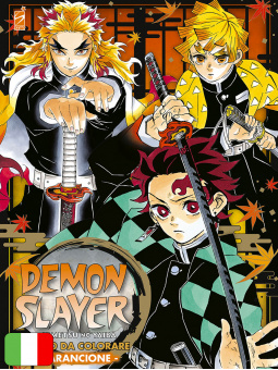 Demon Slayer - Kimetsu No Yaiba - Libro Da Colorare Arancione 3