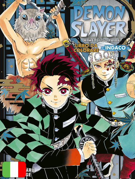 Demon Slayer - Kimetsu No Yaiba - Libro Da Colorare 4: Indaco