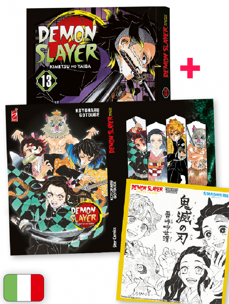 Demon Slayer 13 + Sovraccoperta Speciale Stardays + Mini Shikishi