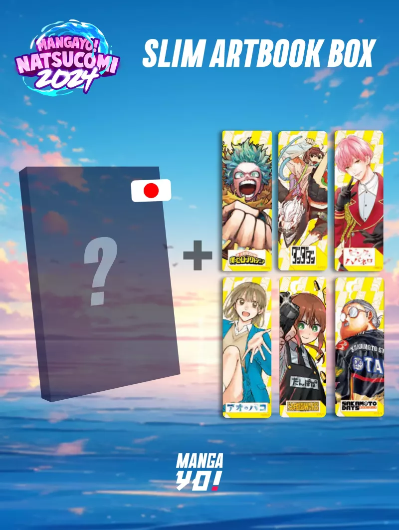 Slim Artbook Box - My Hero Academia + Dandadan + Sakamoto Days + Blue Box + Pink & Habanero + Kindergarten Wars - NatsuComi 2024