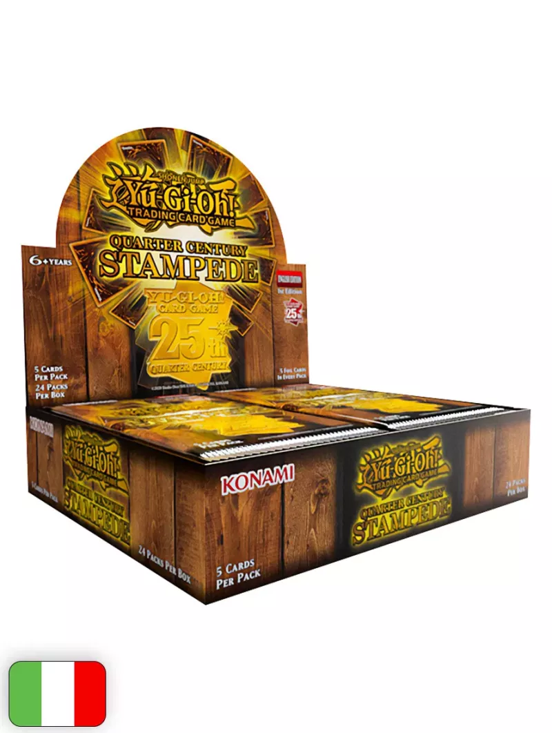 Yu-Gi-Oh! Card Game: Quarter Century Stampede 25° Anniversario Booster Display Box (24 buste) [ITA - 1a Edizione]