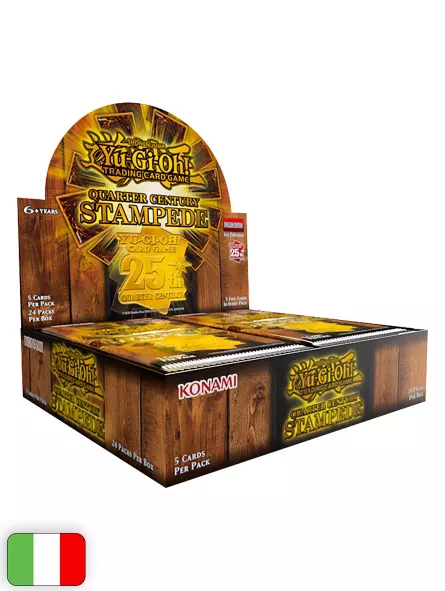 Yu-Gi-Oh! Card Game: Quarter Century Stampede 25° Anniversario Booster Display Box (24 buste) [ITA - 1a Edizione]