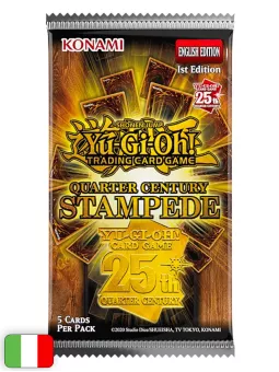 Yu-Gi-Oh! Card Game: Quarter Century Stampede 25° Anniversario Booster Display Box (24 buste) [ITA - 1a Edizione]