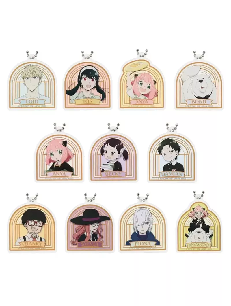 Acrylic Keychain Spy X Family You Made My Day Ichiban Kuji - Bandai Figure [1x Casuale]