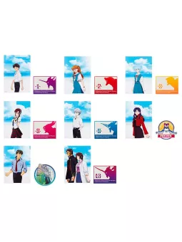 Clear File & Sticker Neon Genesis Evangelion Sprint! Ichiban Kuji - Bandai Figure [1x Casuale]