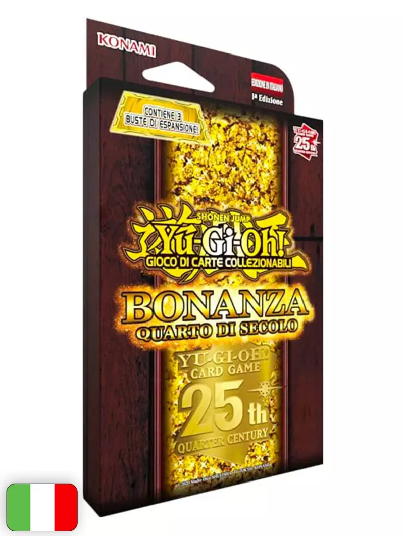 Yu-Gi-Oh! Card Game: Quarter Century Bonanza 25° Anniversario Tuckbox (3 buste) [ITA - 1a Edizione]