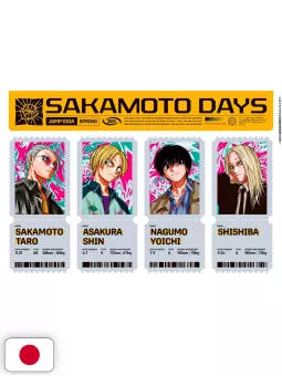 Jump Giga Spring 2025 + Sottobicchieri, Cartolina Sakamoto Days + Stickers, Poster Vigilante My Hero Academia Illegals