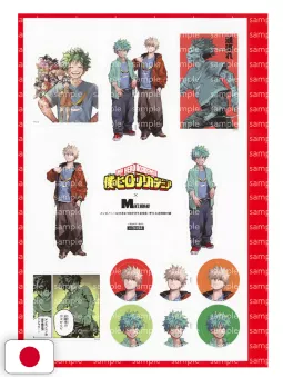 MEN'S NON-NO 8-9 2025 - My Hero Academia Cover + Acrylic Stand + Charm + Stickers