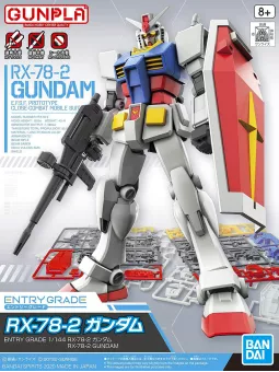 Gundam RX-78-2 (3L) - Entry Grade 1/144 Gunpla - Bandai Model Kit Figure