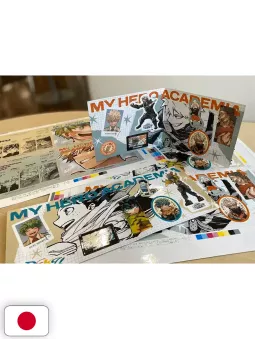 Jump Giga Summer 2025 + Sticker Album My Hero Academia + Clear Stand, Illustration Card, Poster Black Clover