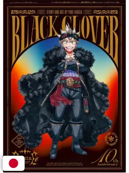 Jump Giga Summer 2025 + Sticker Album My Hero Academia + Clear Stand, Illustration Card, Poster Black Clover