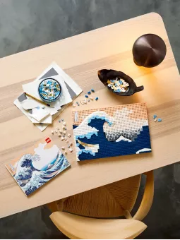 Hokusai La Grande Onda - Art - Lego
