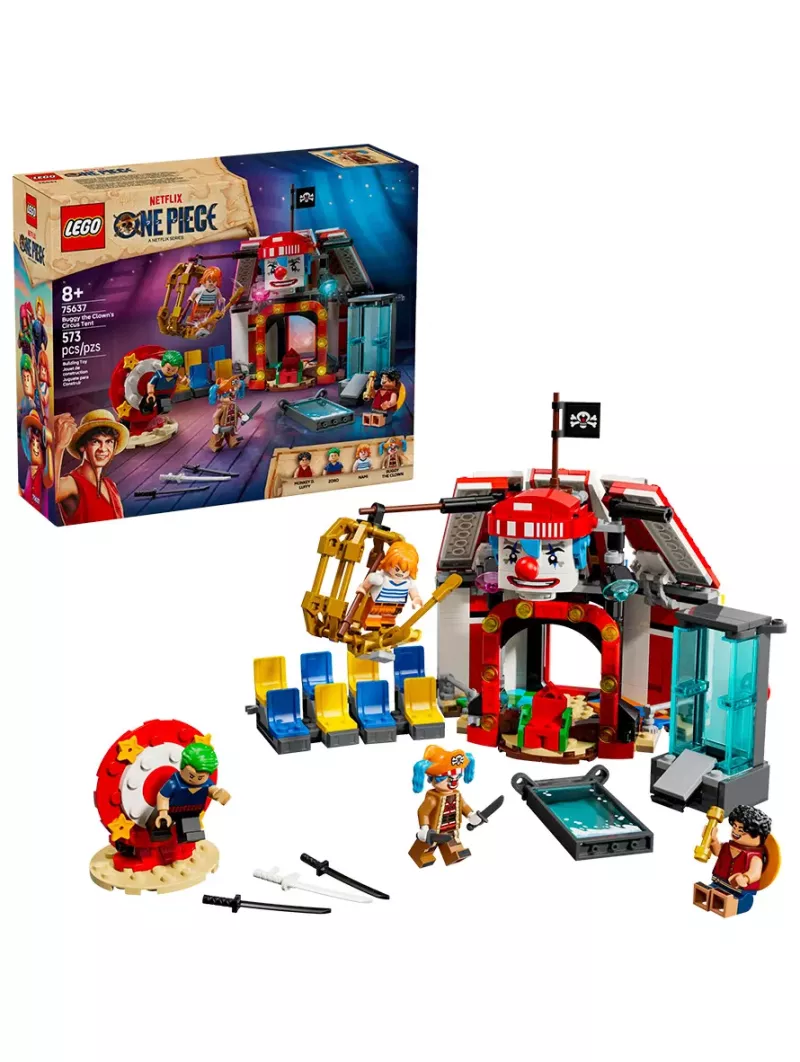 La Tenda Del Circo Di Bagy Il Clown - One Piece Netflix - Lego Figure - [SCATOLA ESTERNA DANNEGGIATA]