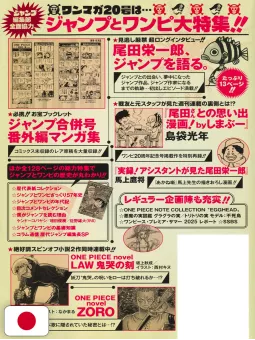 One Piece Magazine 20 Special Edition Weekly Shonen Jump + Monkey. D. Luffy Promo Card ST21-014