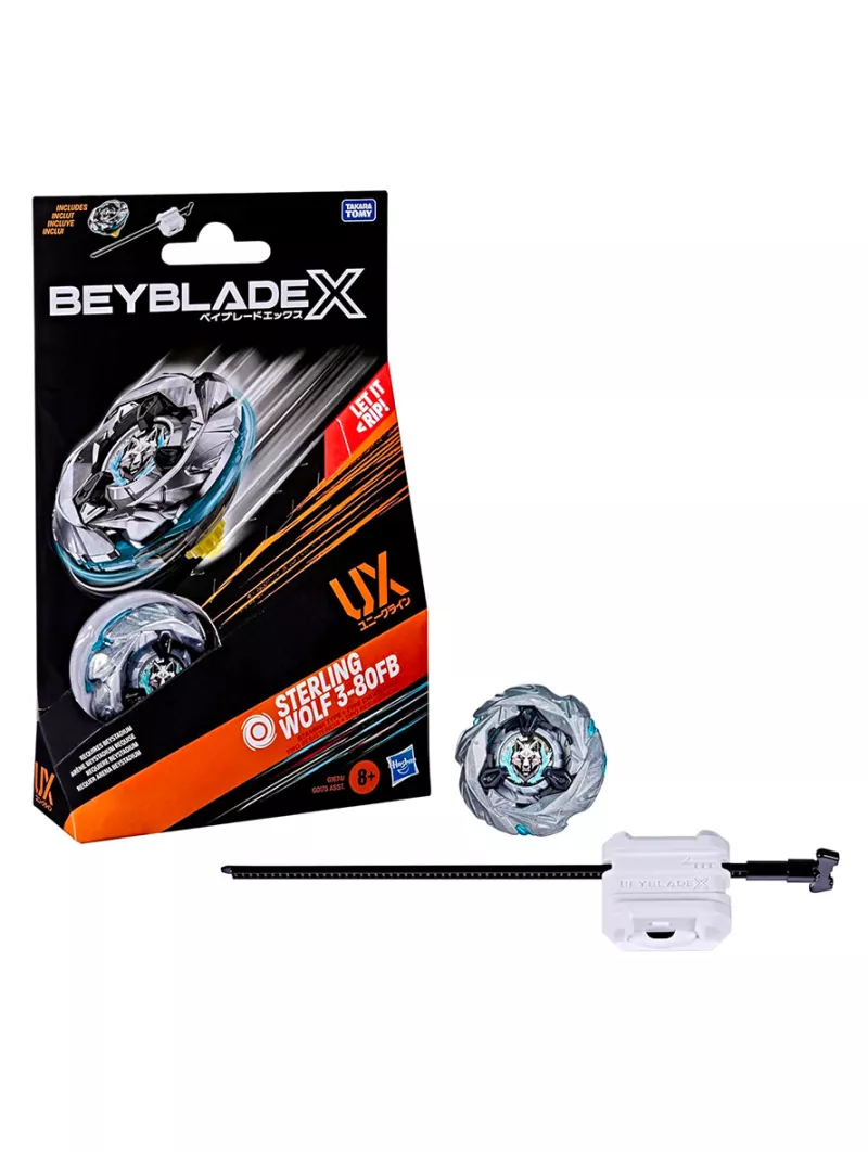 Sterling Wolf 3-80FB Starter Pack Set - Beyblade X - Hasbro