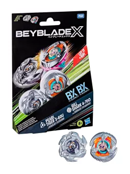 [PREORDINE] Gill Shark 4-70O & Pearl Tiger 3-60U Dual Pack Set - Beyblade X - Hasbro