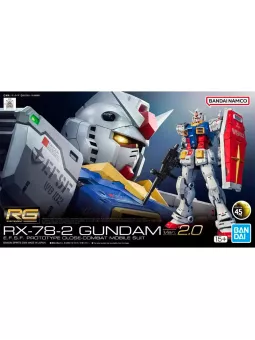 Gundam RX-78-2 Ver. 2.0 - Real Grade 1/144 Gunpla - Bandai Model Kit Figure