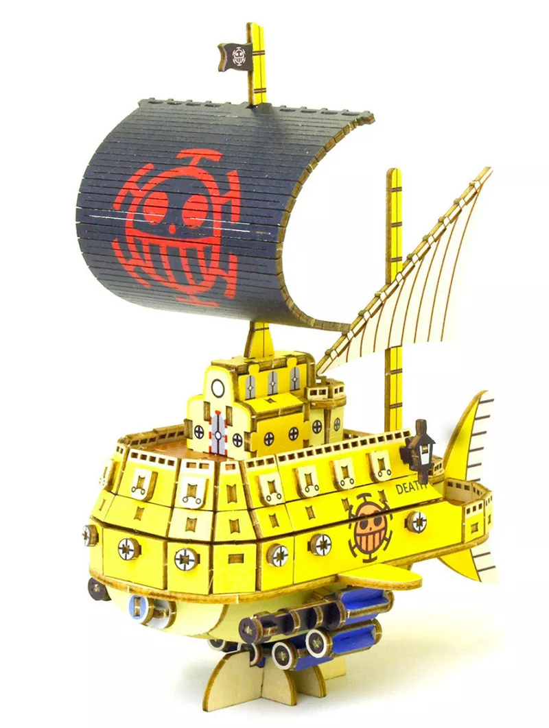 Law's Submarine - One Piece Wa-Gu-Mi Wood Model Kit - Red Robin Design