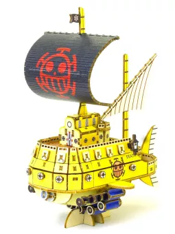 Law's Submarine - One Piece Wa-Gu-Mi Wood Model Kit - Red Robin Design