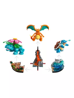 Venusaur, Charizard e Blastoise - Pokémon - Lego