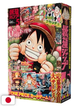 Saikyo Jump 5 2025 - Card One Piece TCG + Card Super Dragon Ball Heroes + Card Yu-Gi-Oh! Rush Duel