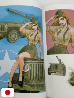World Historic Cars & Pretty Girls Art Book Kei Toume - Edizione Giapponese