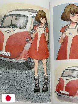 World Historic Cars & Pretty Girls Art Book Kei Toume - Edizione Giapponese