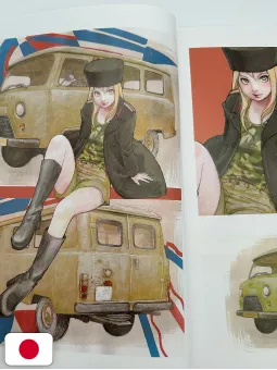 World Historic Cars & Pretty Girls Art Book Kei Toume - Edizione Giapponese