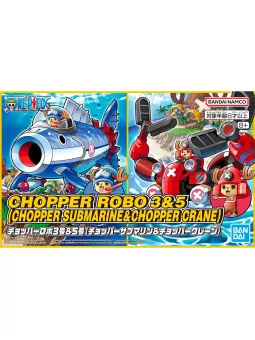 Chopper Robo 3+5 (Chopper Submarine & Chopper Crane) - One Piece Model Kit - Bandai Figure