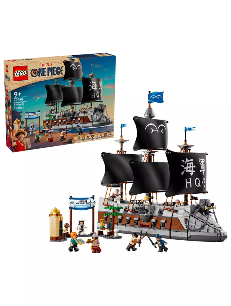 La Nave Da Guerra Di Garp - One Piece Netflix - Lego