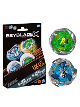 Hack Viking 4-55O & Circle Ghost 4-60LR Dual Pack Set - Beyblade X - Hasbro