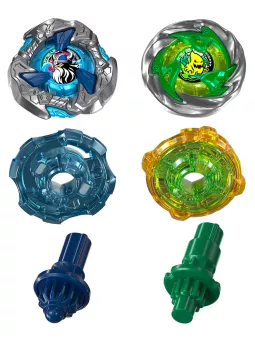 Hack Viking 4-55O & Circle Ghost 4-60LR Dual Pack Set - Beyblade X - Hasbro