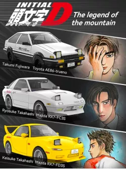 Toyota AE86 Trueno 1/20 - Initial D - CaDA