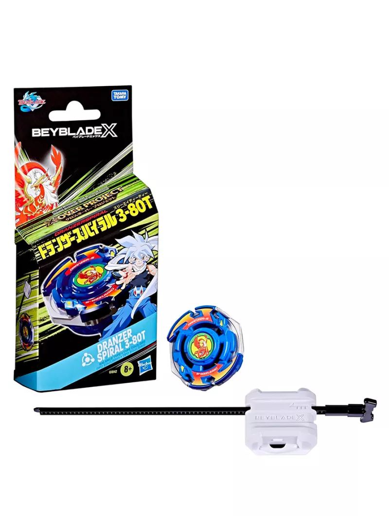 Dranzer Spiral 3-80T Starter Pack Set - Beyblade X - Takara Tomy - Hasbro