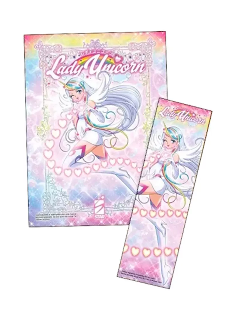 Set Segnalibro + Plate "Lady Unicorn"
