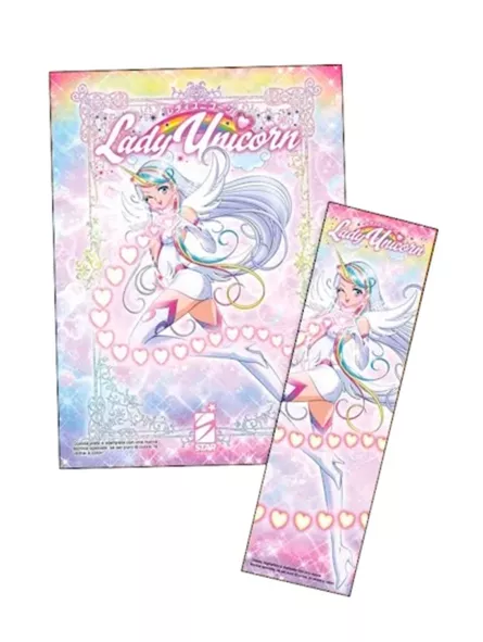 Set Segnalibro + Plate "Lady Unicorn"