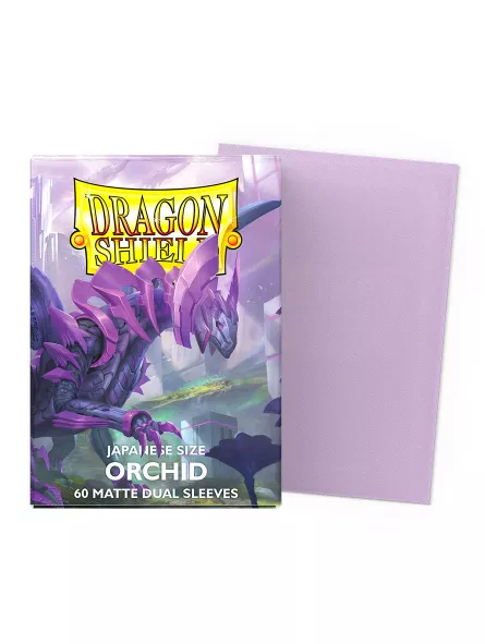 Dragon Shield Orchid Matte Dual Sleeves (Japanese Size)