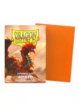 Dragon Shield Amber Matte Card Sleeves (Japanese Size)
