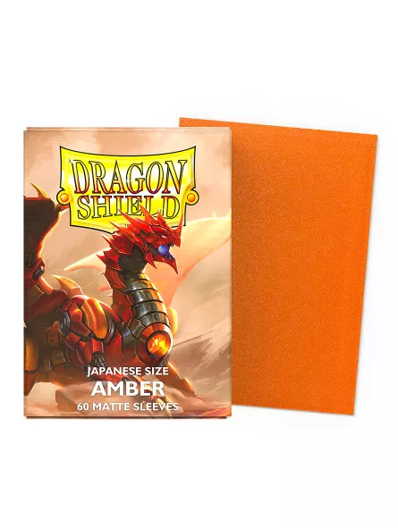 Dragon Shield Amber Matte Card Sleeves (Japanese Size)