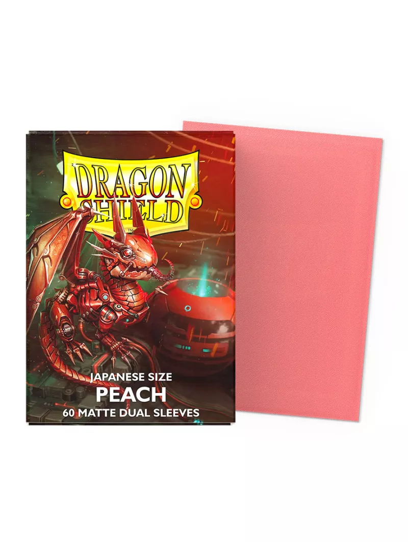 Dragon Shield Peach Matte Dual Sleeves (Japanese Size)
