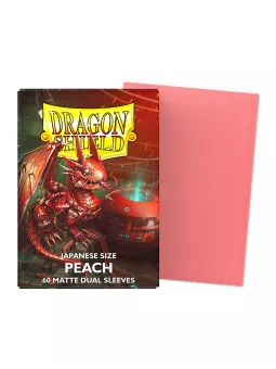 Dragon Shield Peach Matte Dual Sleeves (Japanese Size)