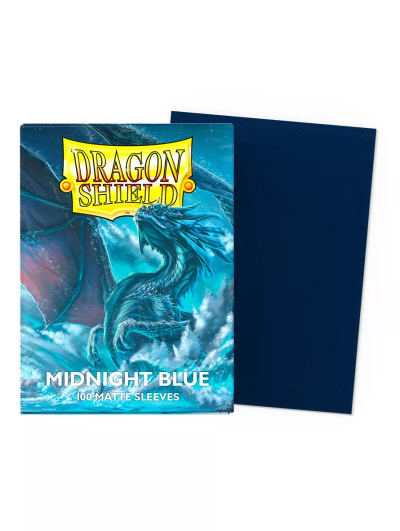 Dragon Shield Midnight Blue Matte Card Sleeves (Standard Size)