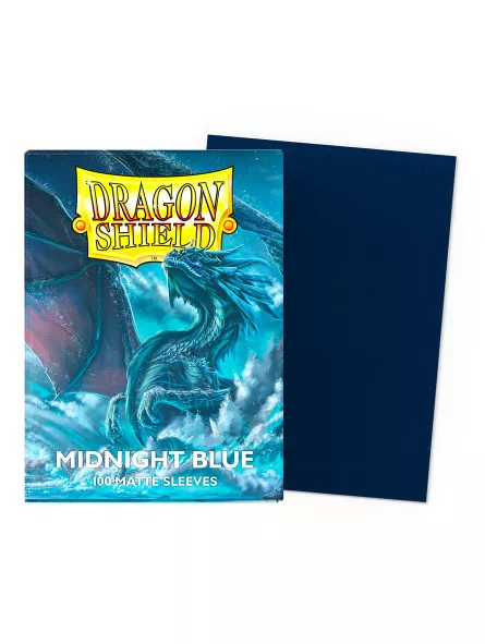 Dragon Shield Midnight Blue Matte Card Sleeves (Standard Size)