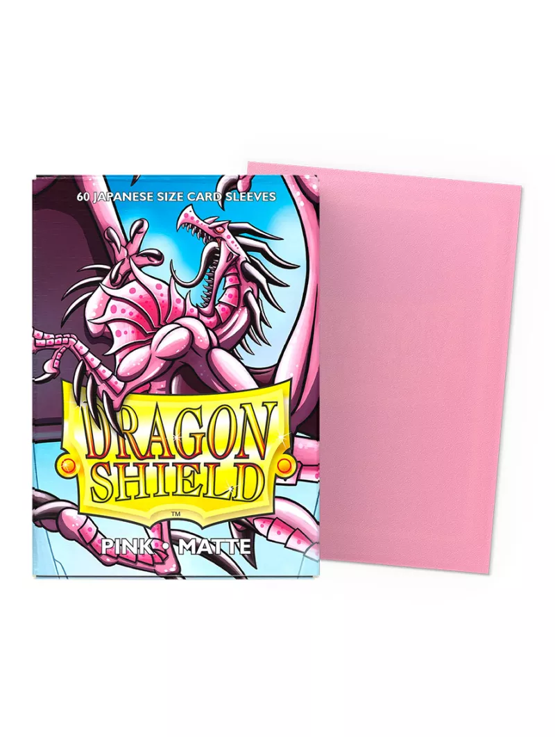 Dragon Shield Pink Matte Card Sleeves (Japanese Size)