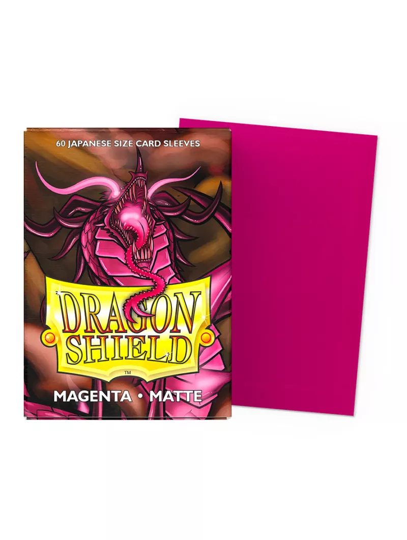 Dragon Shield Magenta Matte Card Sleeves (Japanese Size)