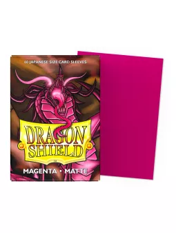 Dragon Shield Magenta Matte Card Sleeves (Japanese Size)