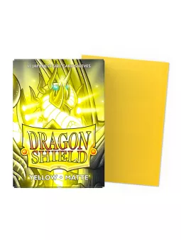 Dragon Shield Yellow Matte Card Sleeves (Japanese Size)