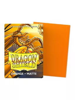 Dragon Shield Orange Matte Card Sleeves (Japanese Size)